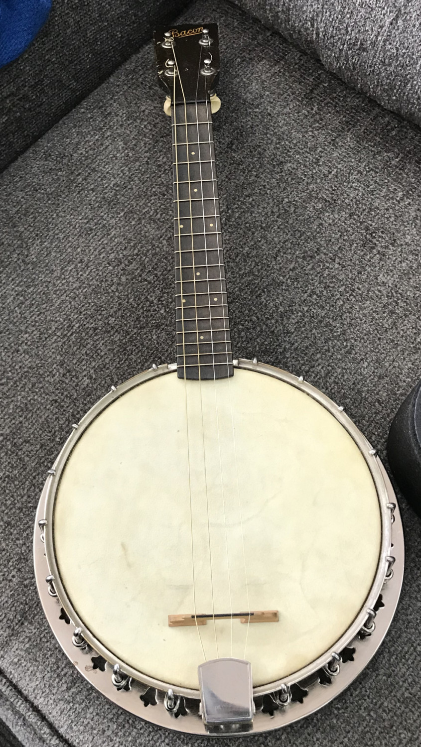 Bacon Banjo Ukulele with Original Hard Shell Case