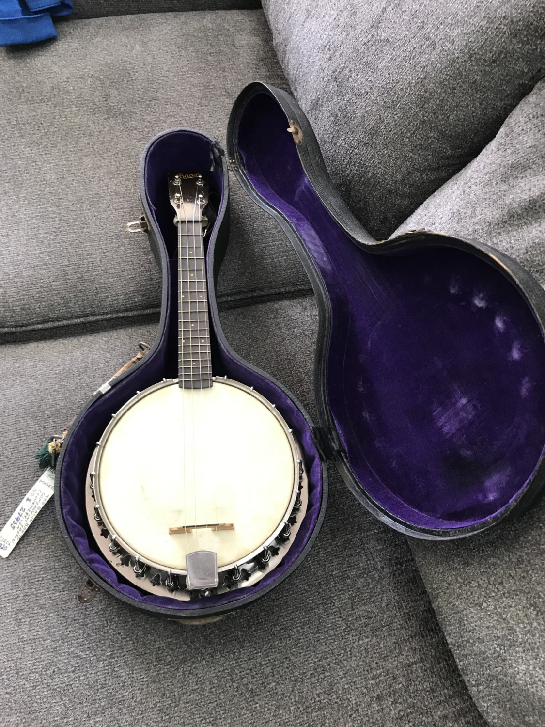 Bacon Banjo Ukulele with Original Hard Shell Case