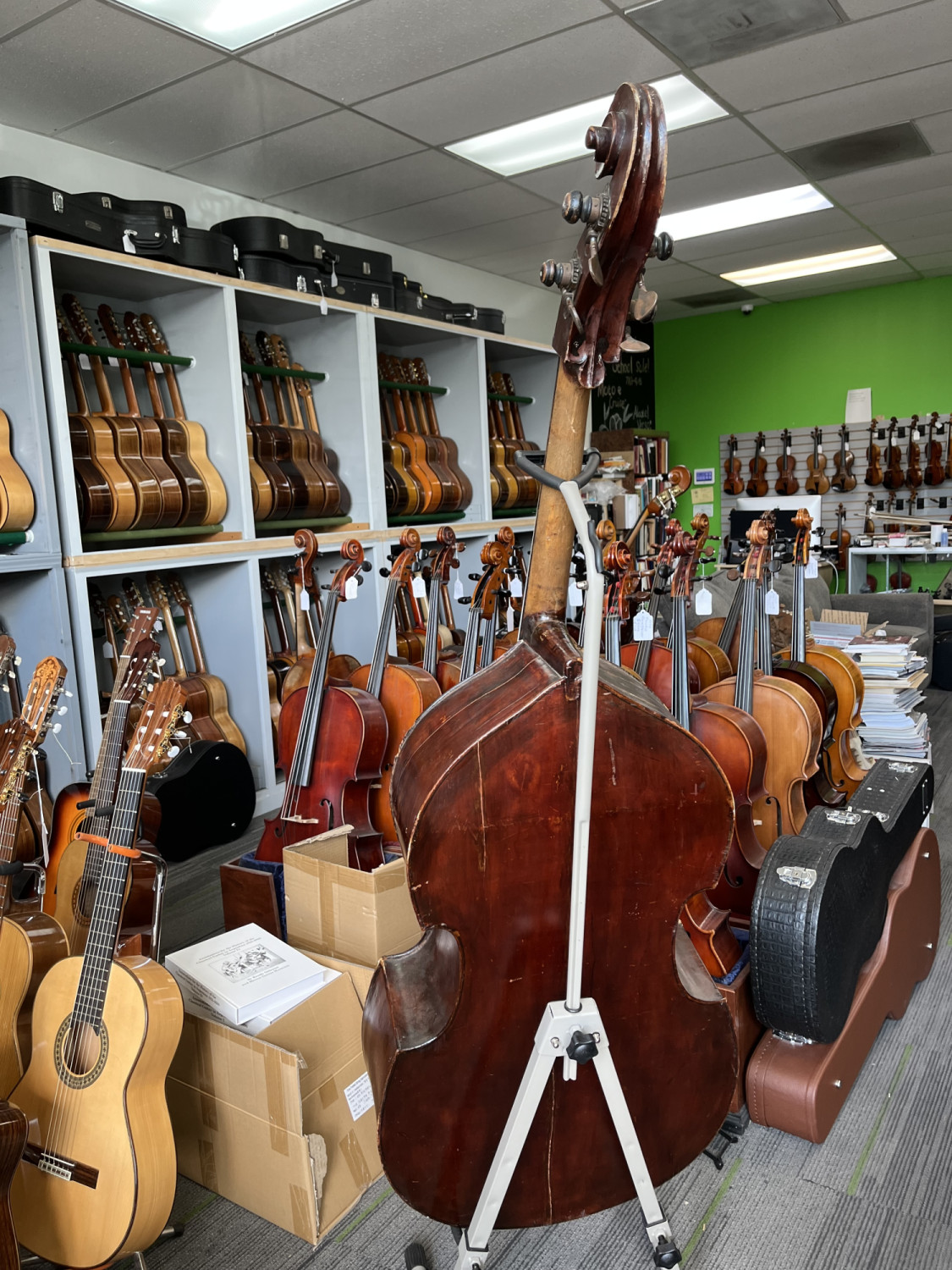 1/2 Size German Flat Back Double Bass