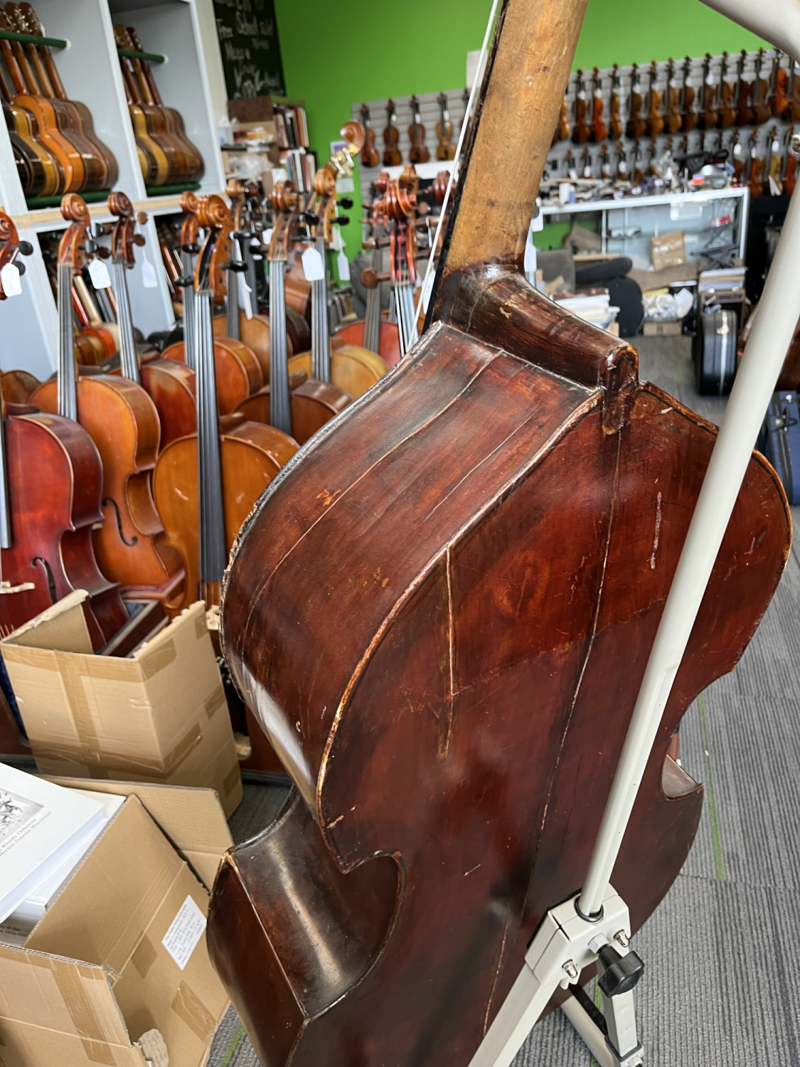 1/2 Size German Flat Back Double Bass