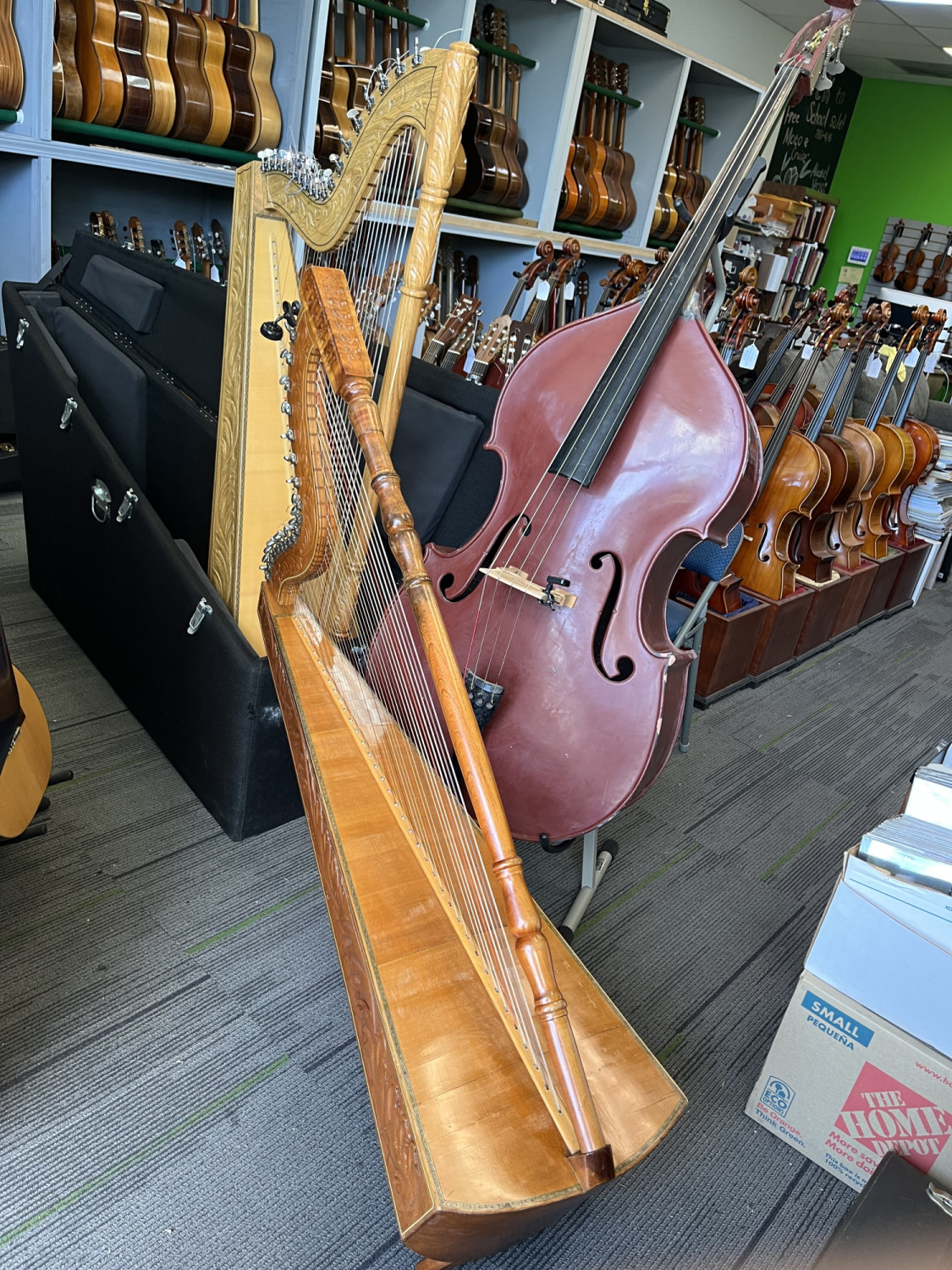 Paraguayan Harp with Case - One Owner