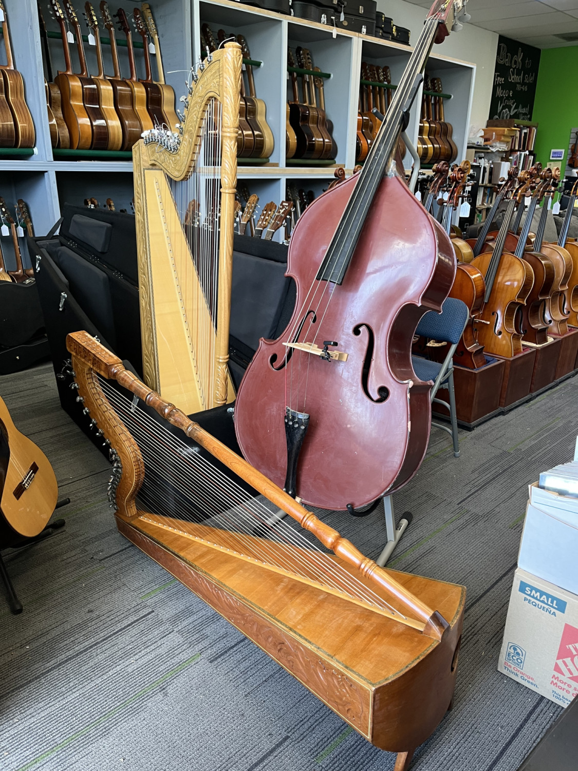 Paraguayan Harp with Case - One Owner
