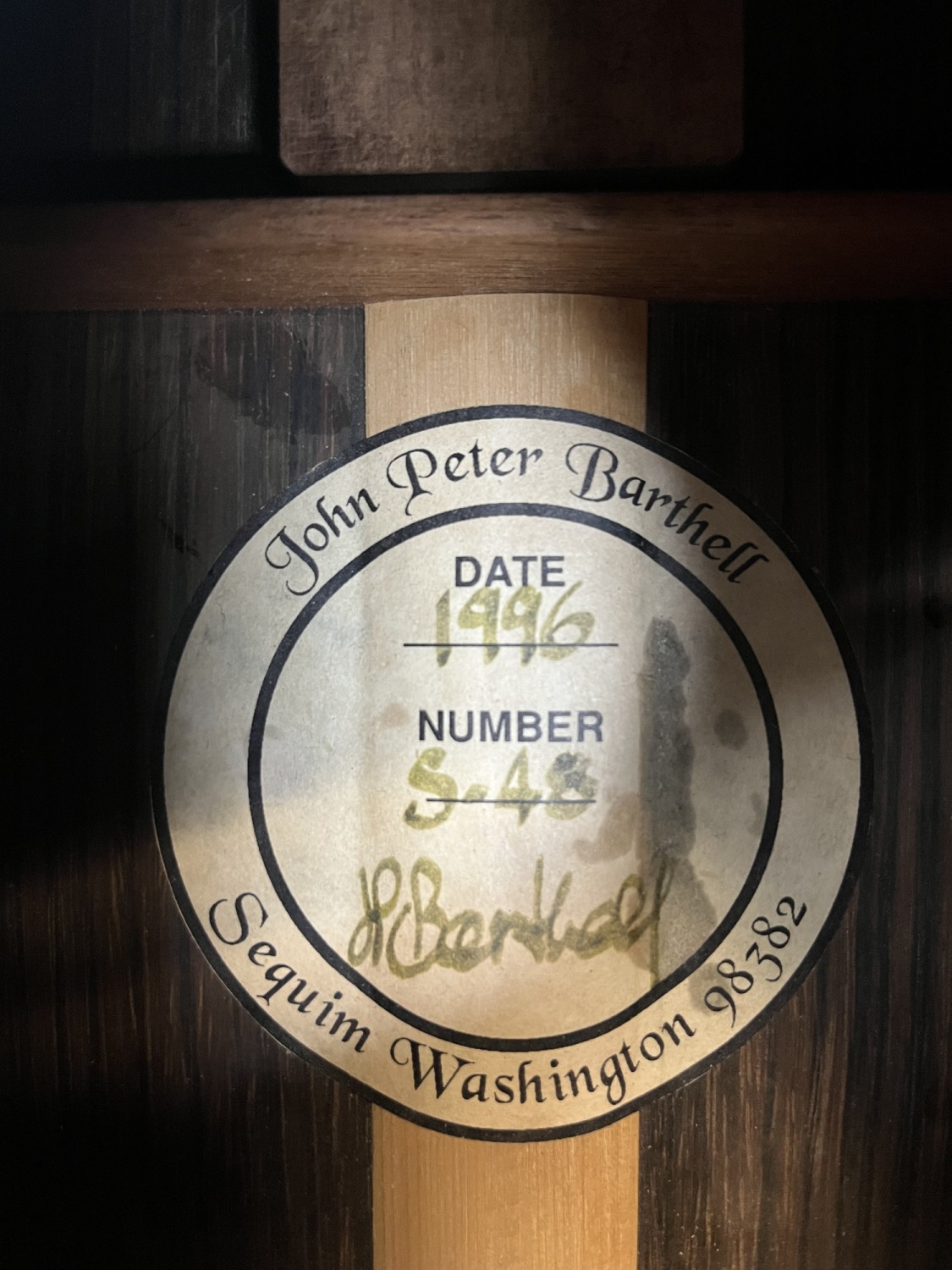 John Peter Barthell Signed J. P. Barthell, numbered S-48