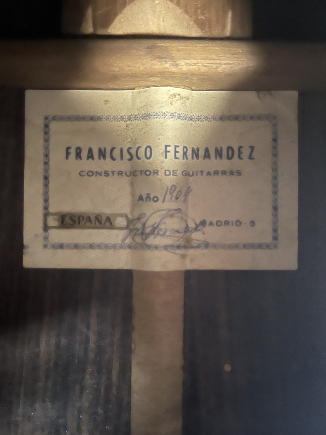 1964 Francisco Fernandez   Madrid